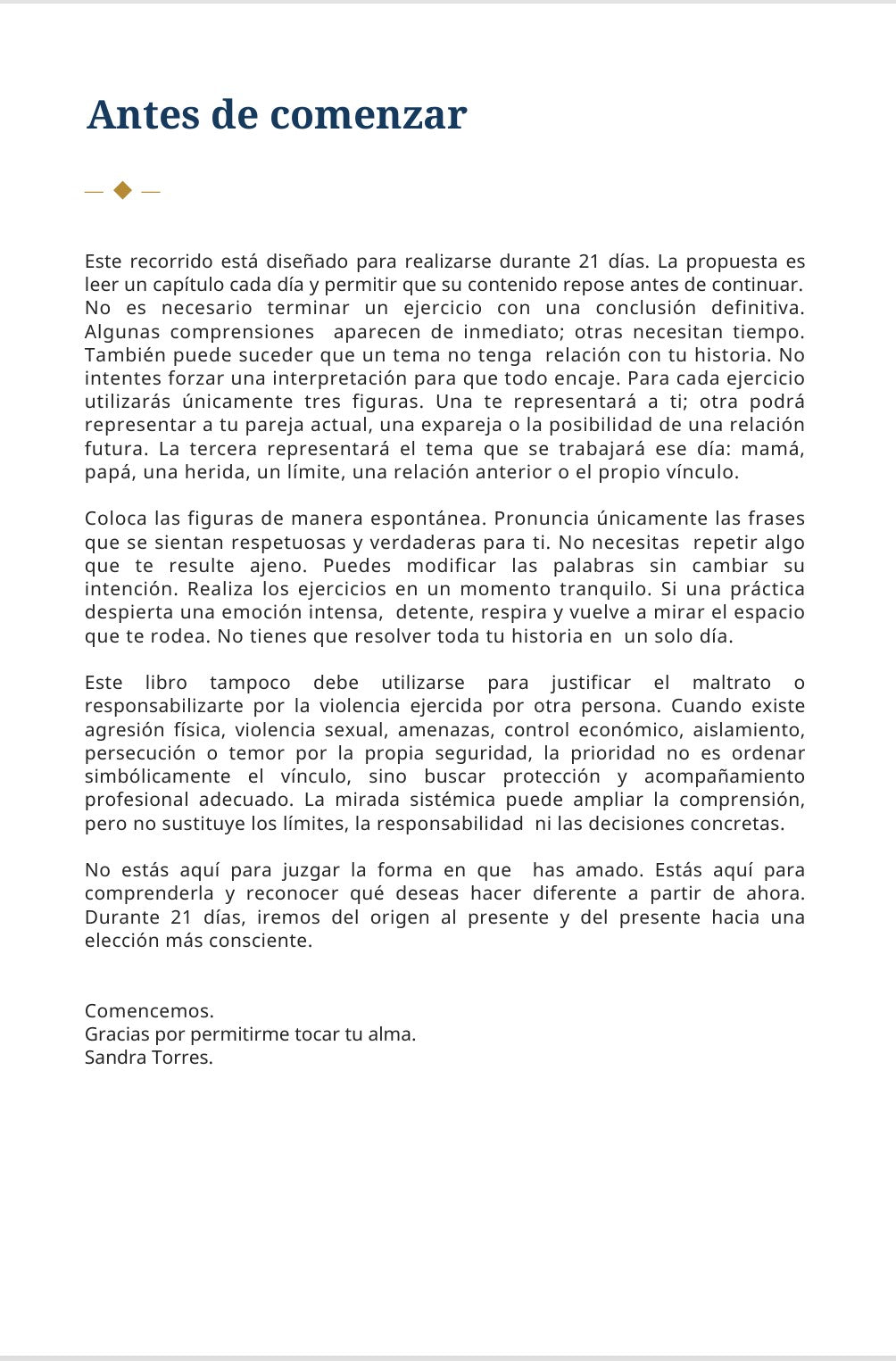21 Días para Ordenar el Amor en Pareja