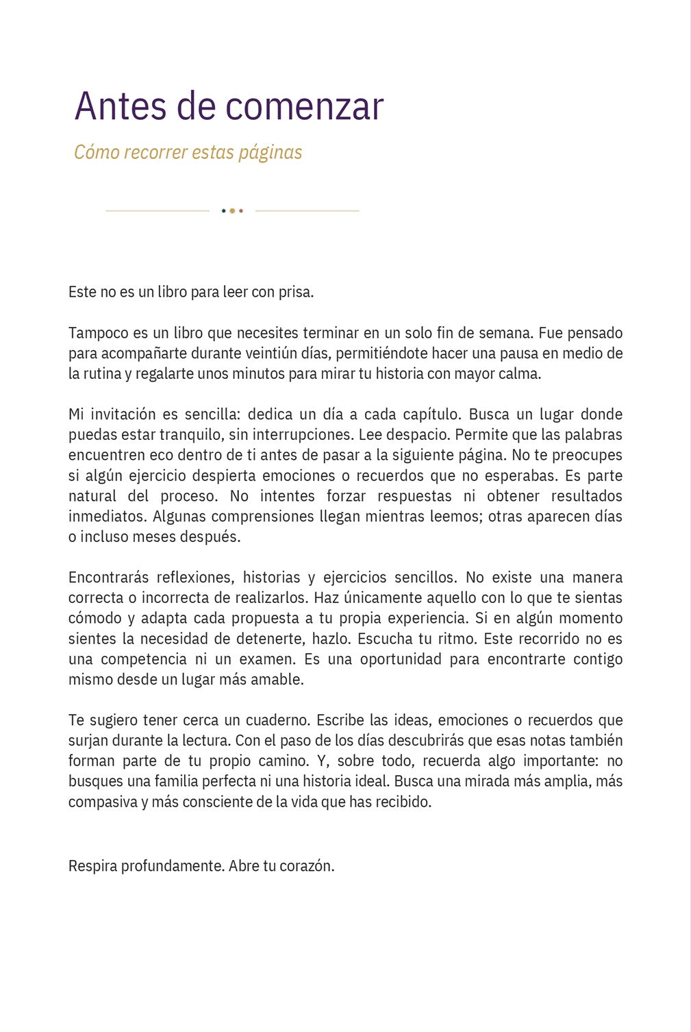 21 días para ordenar tu sistema familiar